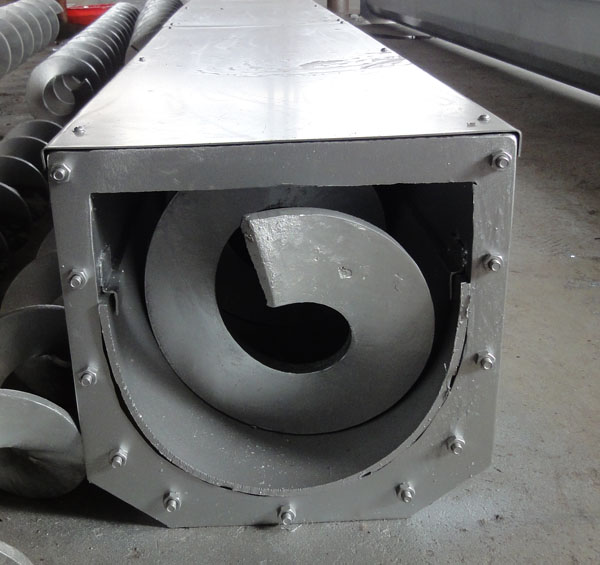 U型無軸螺旋輸送機